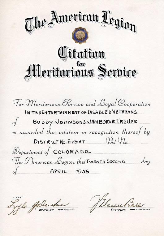 06-12 Award 1956 American Legion