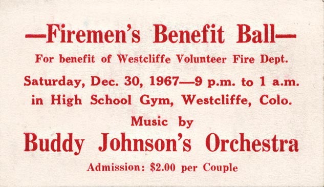 02-18 1967 Westcliffe firemen's benefit ticket