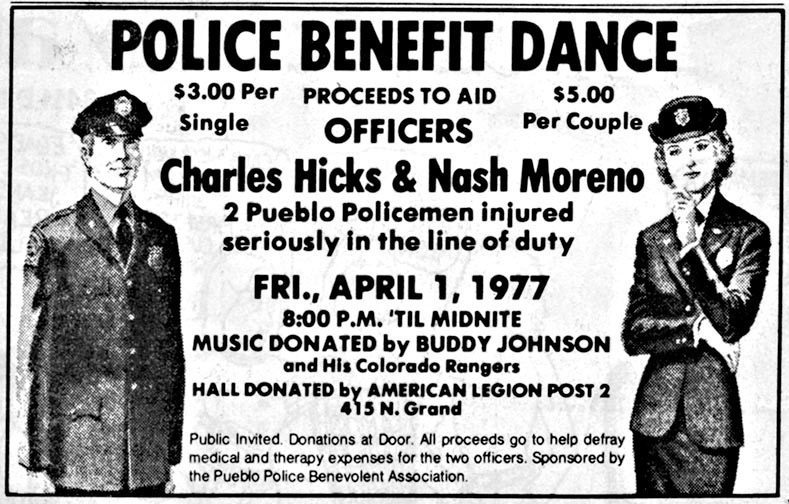 02-23 Ad 1977 Pueblo Police benefit