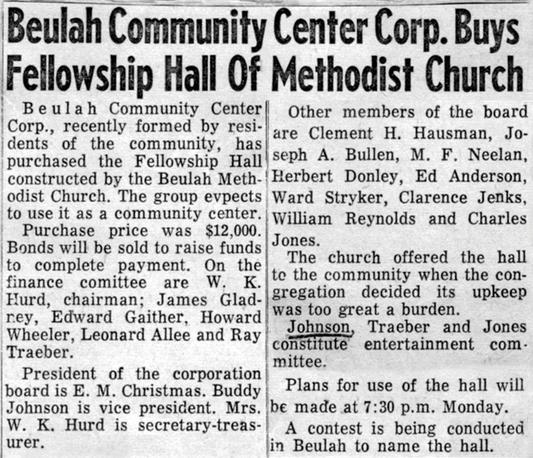 09-13 1959 Beulah community center